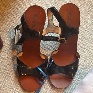 Michael Kors Glossy Black Sandals
